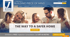 Desktop Screenshot of julianconstruction.com